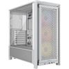 Corsair CC-9011297-WW FRAME 4000D RS ARGB MID-TOWER WHITE