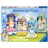 Ravensburger Bluey 4 Large Shaped Jigsaw Puzzles (10, 12, 14, 16 Piece)