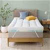 Zinus Topper Materasso 80x190 cm Spessore 10 cm Schiuma Cooling Airflow Traspirante e