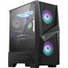 MSI MAG FORGE 100R computer case Midi Tower Nero, Trasparente