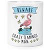 Gift Base Porta Matite Truccante Flamingo Crazy Man Rosa - 1 Pezzo