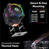 ‎Akasa Akasa SOHO H7, Premium Dual Tower 7-Heatpipe CPU Cooler with Addressable RGB, 25