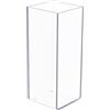 Kamehame Vaso da fiori in acrilico trasparente, alto, rettangolare, decorativo, centrotavola per casa o matrimonio (10,2 x 10,2 x 25,4 cm)
