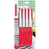 Kaimano Coltelli da Tavola Dinamik Rossi Set 12 Pezzi Acciaio Inox Originali