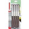 Kaimano Coltelli da Tavola Dinamik Marrone Set 12 Pezzi Acciaio Inox