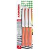 Kaimano Coltelli da Tavola Dinamik Arancio Set 6 Pezzi Acciaio Inox