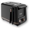 Tefal Includeo TT533811 Tostapane, 2 scomparti, pinza magnetica, tostapane con pulsanti grandi, 7 livelli di doratura, vassoio raccogli briciole estraibile, leva di estrazione