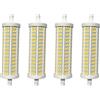 Ledlux 4 Pezzi Lampada Led R7S 118mm Dimmerabile, 20W=250W 2500lm, Diametro 30mm, Angol