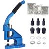 Freebirdtrading FreeTec Occhielli Macchina a Pressione, Occhiellatrice Manuale Con 3 Matrici (6/