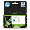 HP 953XL Ciano, Cartuccia Inchiostro Originale, Alta Capacità | Compatibile con HP OfficeJet Pro serie 8710, 8720, 8730, 8740, 7740, 1450 pagine (F6U16AE)