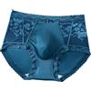 Slip uomo nylon spandex bordo pizzo seta ghiaccio 3D rigonfiamento muta