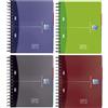 Oxford 100100314 - Quaderno ad anelli, DIN A5, 200 pagine, colori assortiti