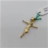 CIONDOLO CROCIFISSO - CROCE SACRA IN ORO GIALLO 18KT 750 0,95 GRAMMI (8595)