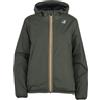 K-Way Giubbotto K-way Unisex, Modello Le Vrai 4.0 Claude Warm , colore GREEN BLACKISH