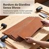 Bordura per Aiuole in Metallo, Bordo Giardino in Acciaio Corten per Fioriere