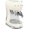 Smeg Macchina Caffè Manuale Espresso Caffè in Grani 2 Tazze Panna ECF02CREU