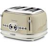 Ariete Tostapane Vintage 4 Fette 156, Tostiera con 6 Livelli di (v9u)