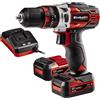 Einhell TE-CD 12/1 Li-i (2x2,0Ah) Trapano a percussione a batteria (12 V, 2 velo