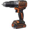 BLACK+DECKER Trapano a percussione senza filo da 18V con 2 batterie da 2,5Ah, ve