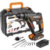 Worx WX390 - H3 (TM) Trapano/Atornilllador/Martello 1 mazza 20V-2,0Ah Li-Ion