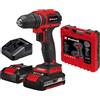 Einhell Akku-Bohrschrauber TE-CD 18/40 Li BL (2x Akku 2,0A