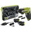 RYOBI ERGO-A2 Avvitatore a batteria 4V, 1.5 Ah Li-Ion, Nero/Giallo