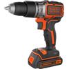 BLACK+DECKER, TRAPANO/AVVITATORE BRUSHLESS A PERCUSSIONE CON DOPPIA BATTERIA 18V