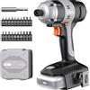Litheli Trapano avvitatore a percussione, 1/4", attacco esagonale a batteria, co