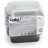 Cuki professional vaschette alluminio con coperchi ultra-forza, 1 porzione, laccate, cm16x12xh5, 1