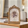 Cornice con Cavalletto Ornata Portafoto a Esposizione Shabby Chic per Scrivania