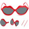 2 Pcs Occhiali Party Divertenti in Maschera Accessori San