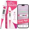 Easy@Home Termometro Basale per la Pronostico della Fertilità con Intervallo 1/100° e
