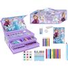 CERDÁ LIFE'S LITTLE MOMENTS Set da colorare di Frozen valigetta - Include pennarelli e matite colorate, taccuino per disegnare - accessori di cancelleria per bambini