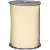 PRÄSENT Nastro color crema, rocchetto di nastro pacchi, lungh. 200 m, largh. 10 mm, nastro bianco crema per decorare e per bricolage, nastro effetto carta per regali in tutte le occasioni