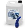 ERRECHOME AdBlue® Additivo Motori Diesel per Riduzione Emissioni NOx a base Urea, Conforme a ISO 22241-1, Tanica da 5 L con Beccuccio