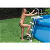 Intex Scala Scaletta Piscina Acciaio Gradini Antiscivolo h 122 cm - Safety 28073