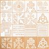 Neikafan 12 Pezzi Stencil Simboli Celtici 20x20cm Muro Stencil Nodo Celtico p