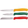 Kaimano Tris Coltelli Verdura Italicus 3 Pezzi Colorati Acciaio Inox Originali