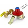 Mini Centralina GPL 2 Bombole 7Kg/H Regolatore Gas Bassa Pressione 30 Mbar Con V
