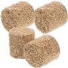 4 Pcs Mini Balle Di Fieno Decorative Accessori Da Giardino Miniatura
