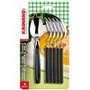 Kaimano Cucchiai da Tavola Dinamik Neri Set 6 Pezzi Acciaio Inox Originali