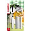 Kaimano Cucchiai da Tavola Dinamik Bianchi Set 6 Pezzi Acciaio Inox Originali