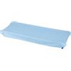 ANDY & HELEN® - Lenzuolo sotto per brandina asilo con angoli elasticizzati per una totale aderenza. Misure standard 65x140 cm in 100% cotone, Celeste