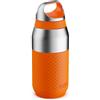 ION8 PRIMO ROAM Borraccia Termica 320 ml (11 oz) - Acciaio Inox Antiperdita, Rivestimento Ceramico, Isolamento Sottovuoto per Bevande Calde e Fredde, Lavabile in Lavastoviglie, Blu NavyArancione