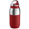 ION8 PRIMO ROAM Borraccia Termica 320 ml (11 oz) - Acciaio Inox Antiperdita, Rivestimento Ceramico, Isolamento Sottovuoto per Bevande Calde e Fredde, Lavabile in Lavastoviglie, Blu NavyRosso