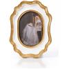 Cornice Ovale Vintage Portafoto Ovale Shabby Chic per Comodino, Scrivania,