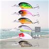 1 set di 6 pezzi esche colorate di pesca peschereccio esca vitale