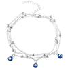 Bohemia Chic Mini Evil Eye Style cavigliera ciondola la cavigliera per gioielli