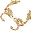 Dragon Earrings Orecchini Di Metallo Clip Da Donna Dichiarazione