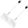2 pcs Clear Cards Thoort Badge Protector con carabinatore a scomparsa
